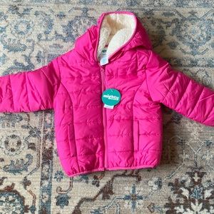 Mighty goods 3T winter coat/puffer fleece lined new with tags